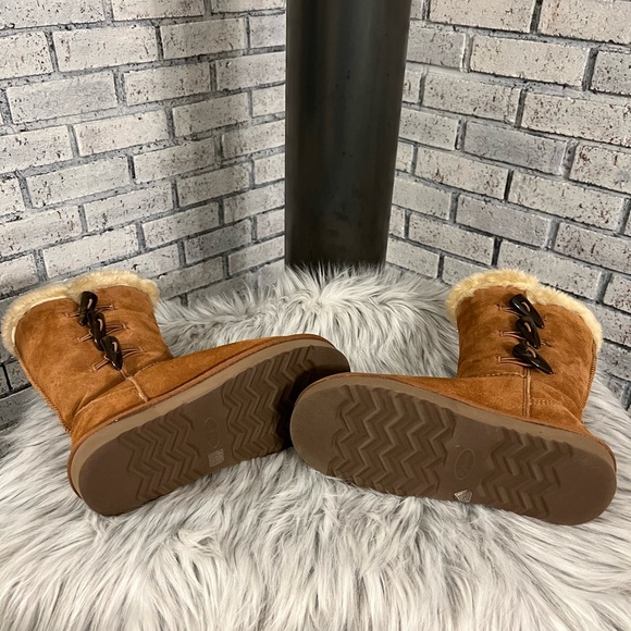 Style & Co Suede Boots With Faux-Fur Cuffs NEW - Picture 8 of 15